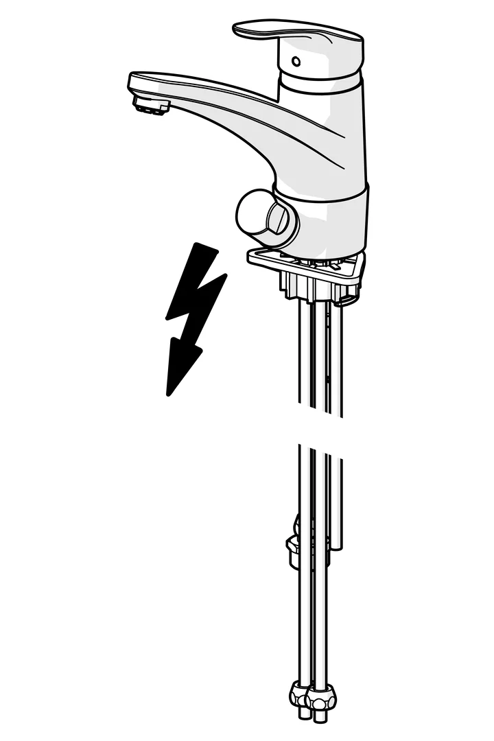 Hansa HansaMIX Küchenarmatur mit Spülmaschinenventil, 203mm Ausladung, DN15, Chrom