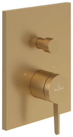 Zweihand-Unterputz-Armatur „Conum“ 12,4 cm in Brushed Gold Zweihand-Unterputz-Armatur „Conum“ 12,4 cm in Brushed Gold