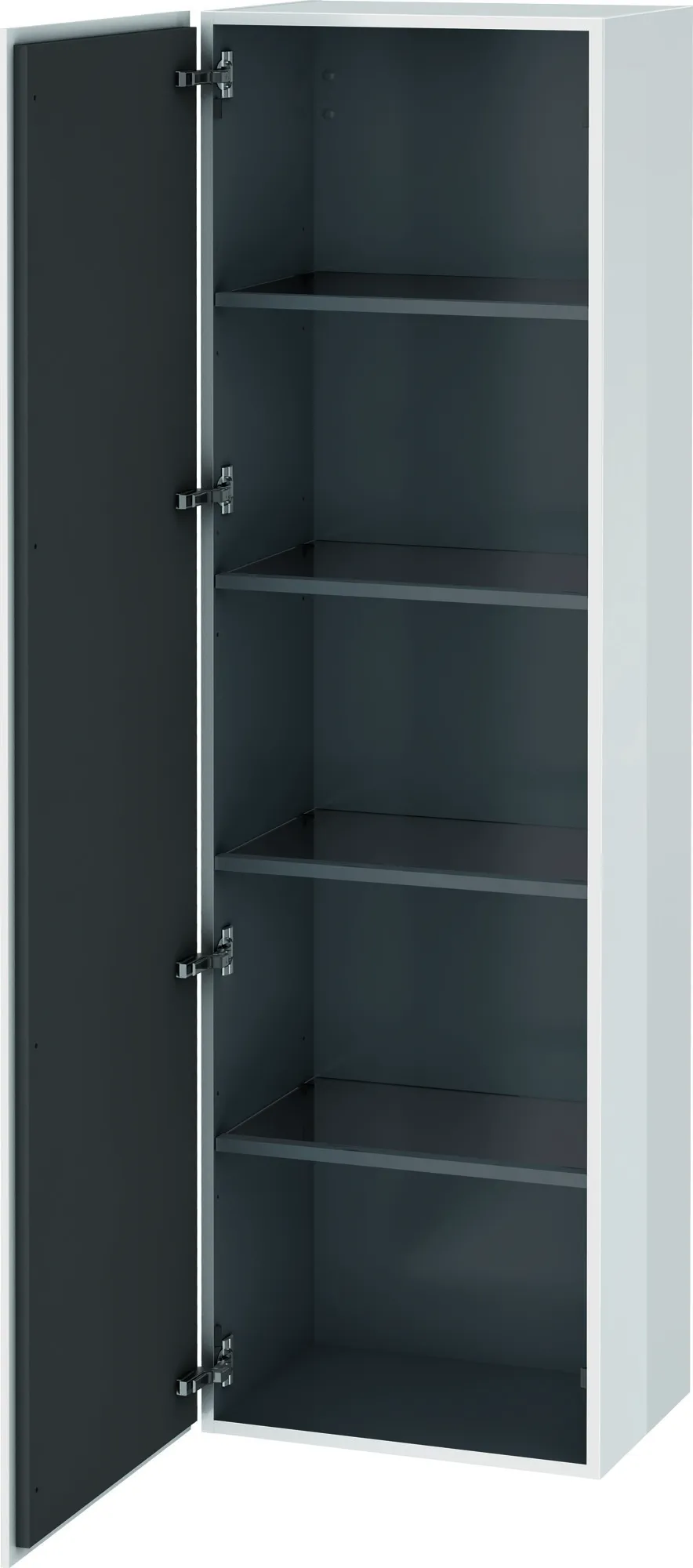 Duravit Hochschrank „L-Cube“ 50 × 176 × 36,3 cm Weiß Hochglanz