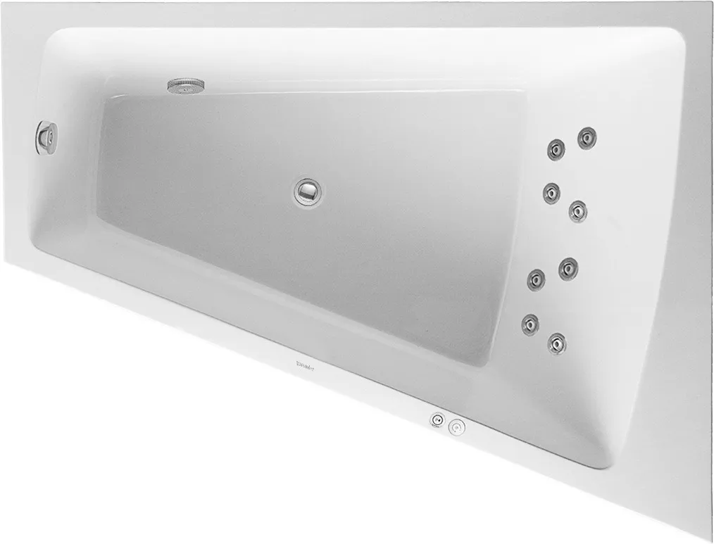 Duravit Whirlwanne „Paiova“ sonderform 1700 × 1300 mm, rechts mit Jet-System, in Weiß Duravit Whirlwanne „Paiova“ sonderform 1700 × 1300 mm, rechts mit Jet-System, in Weiß