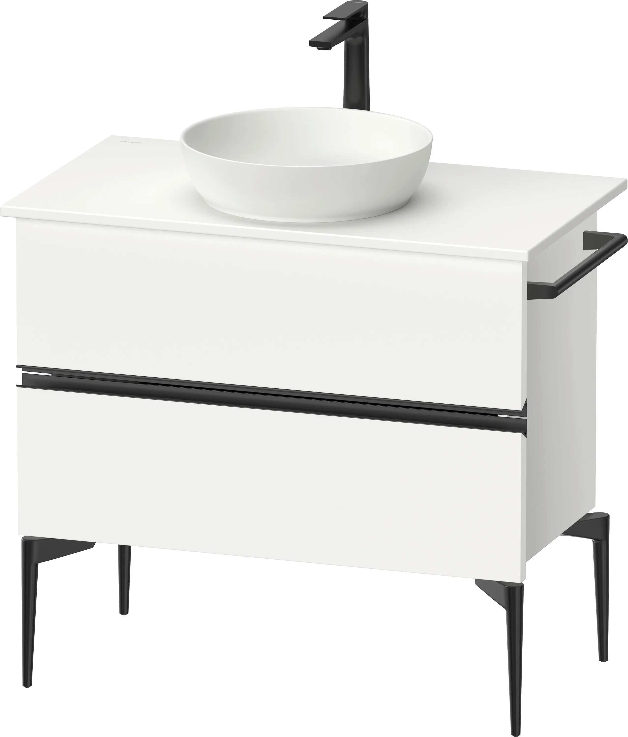 Duravit Waschtischunterschrank „Sivida“ 84,5 × 54,8 × 47,5 cm in Weiß Matt