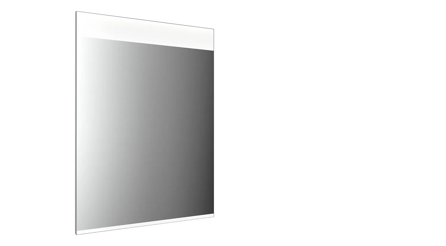 Lichtspiegel MI 250, 600 x 802 mm2700K/6500K, Sensor, m. Heizung u. Unterlicht, IP 20