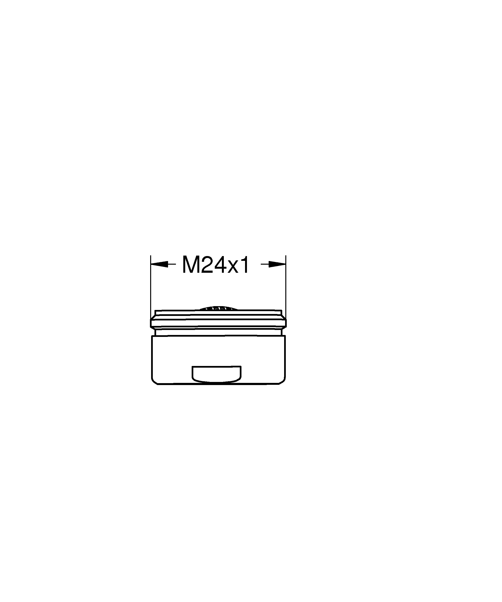 Mousseur 48159, Außengewinde, M 24 × 1, Durchflussklasse PCA, 5,7 l/min bei 3 bar, chrom