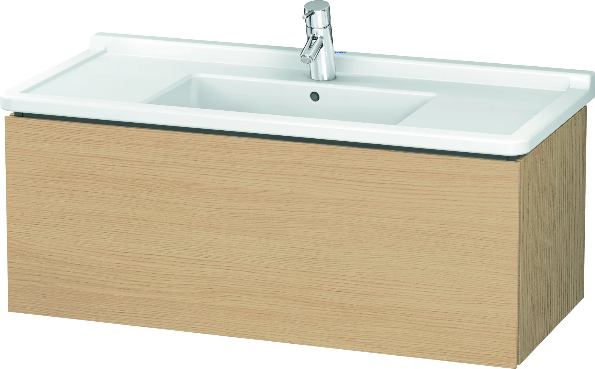 Duravit Waschtischunterschrank wandhängend „L-Cube“ 102 × 40,8 × 46,9 cm Eiche Natur Duravit Waschtischunterschrank wandhängend „L-Cube“ 102 × 40,8 × 46,9 cm Eiche Natur