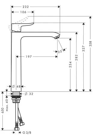 Hansgrohe Mischer Metris Einhebel-Waschtischmischer 260, Chrom Hansgrohe Mischer Metris Einhebel-Waschtischmischer 260, Chrom