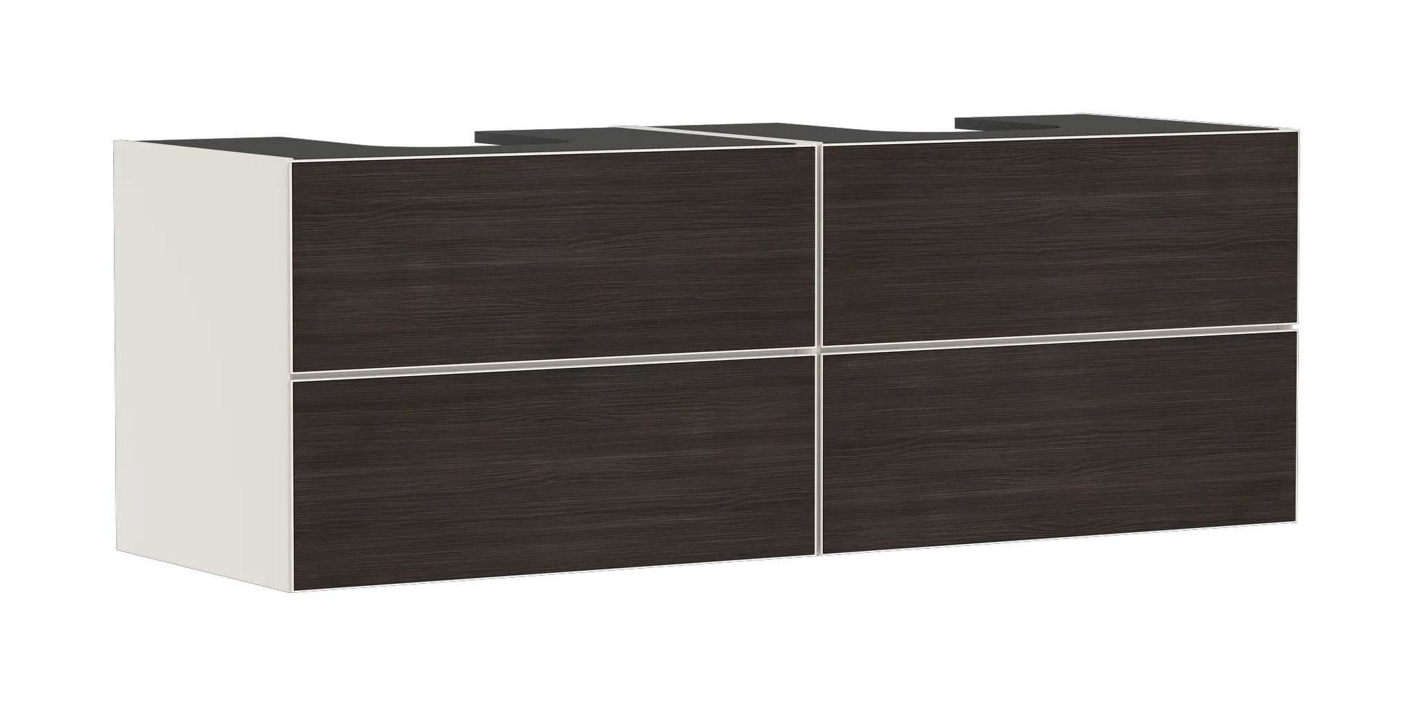 Xevolos E Waschtischunterschrank Sandbeige Matt 1570/550 mit 4 Schubkästen für Konsolen mit 2 Aufsatzwaschtischen geschliffen Bronze Struktur Xevolos E Waschtischunterschrank Sandbeige Matt 1570/550 mit 4 Schubkästen für Konsolen mit 2 Aufsatzwaschtischen geschliffen Bronze Struktur