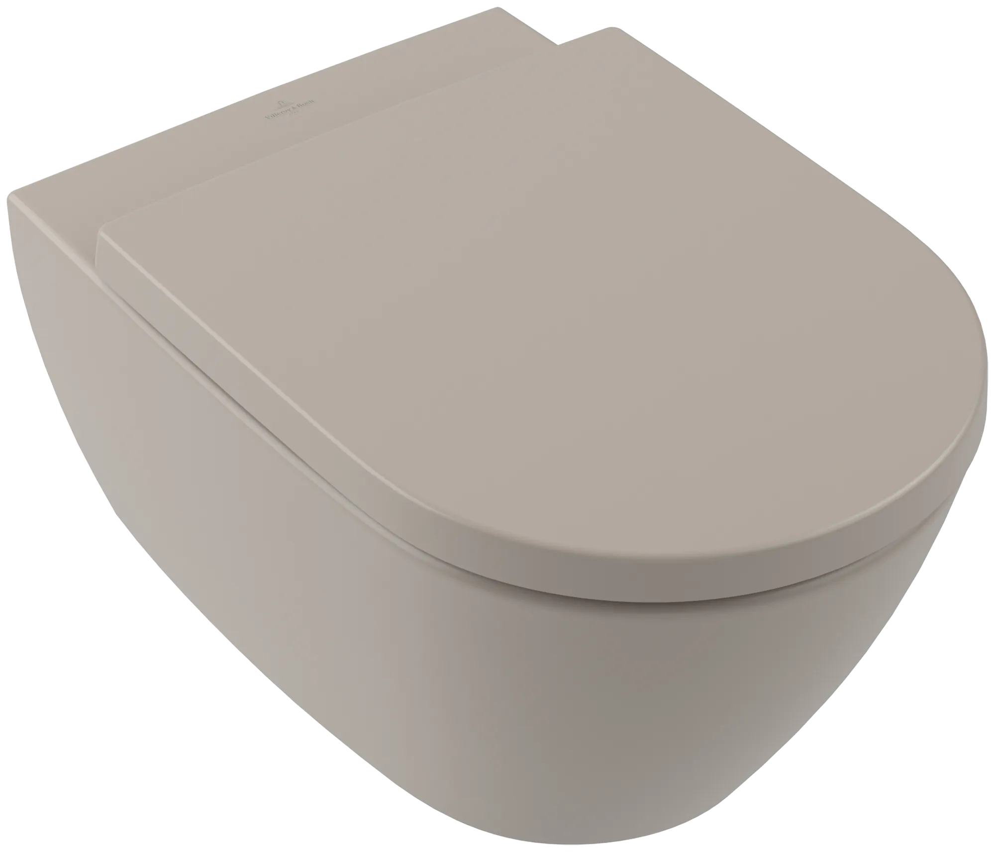 Wand-Tiefspül-WC DirectFlush „Subway 2.0“ 37 × 36,5 × 56 cm in Almond, ohne Spülrand, Abgang waagerecht