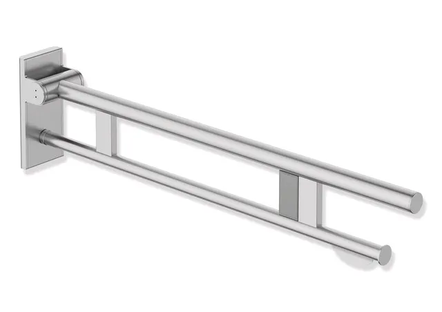HEWI Stützklappgriff Duo Design A, Edelstahl, 850 mm