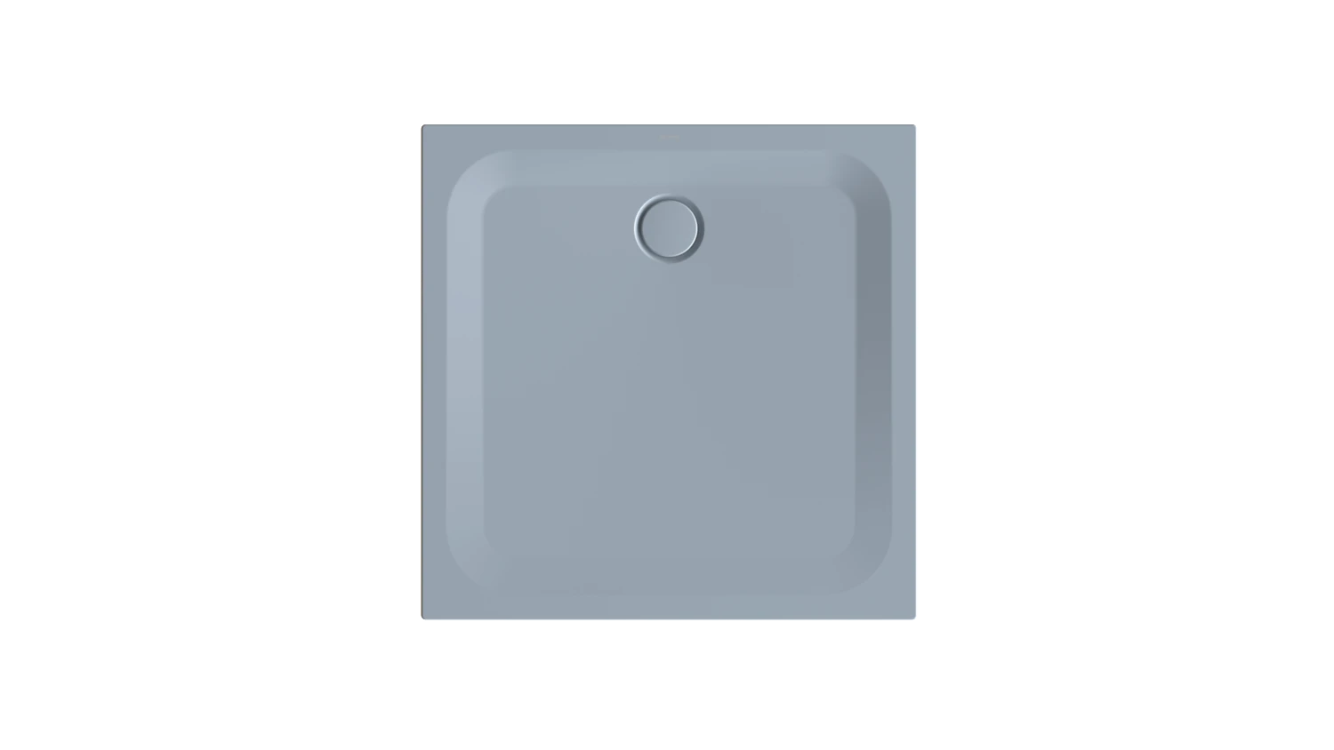 Bette quadrat Duschwanne „BetteUltra“ 1000 × 1000 mm ohne Oberflächenbeschichtung, ohne Oberflächenveredelung, ohne Wannenträger, in Blue Satin