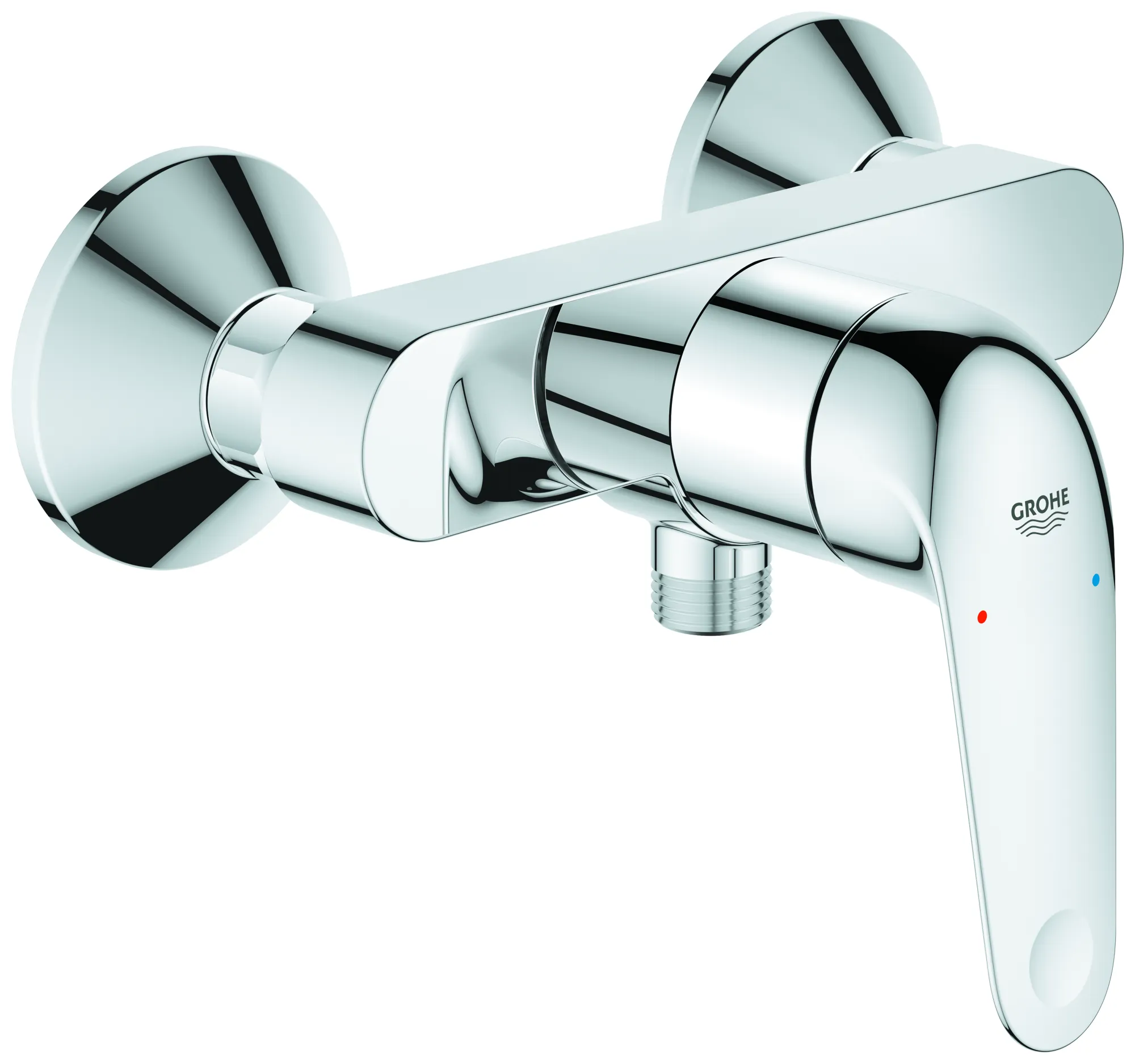 Grohe Euroeco Einhand-Brausebatterie, Wandmontage, chrom Grohe Euroeco Einhand-Brausebatterie, Wandmontage, chrom
