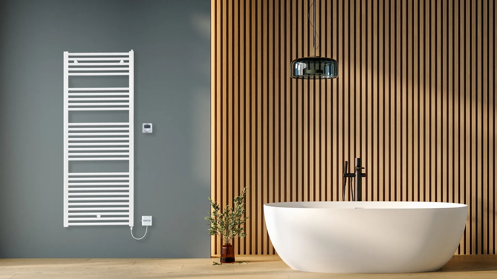 BEMM Badheizkörper BMS E BMS-H1505x030x0500, vorbereitet reinelektrisch, Dunkelbraun