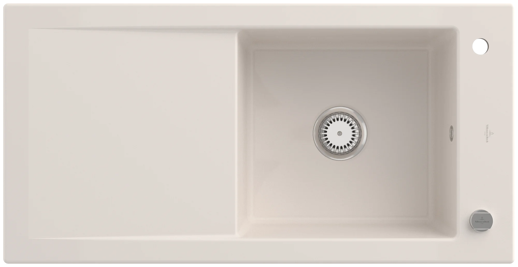 Villeroy & Boch Timeline 60 Einbauspüle, 1000 x 510 mm, inklusive Ablaufgarnitur mit Excenterbetätigung Villeroy & Boch Timeline 60 Einbauspüle, 1000 x 510 mm, inklusive Ablaufgarnitur mit Excenterbetätigung