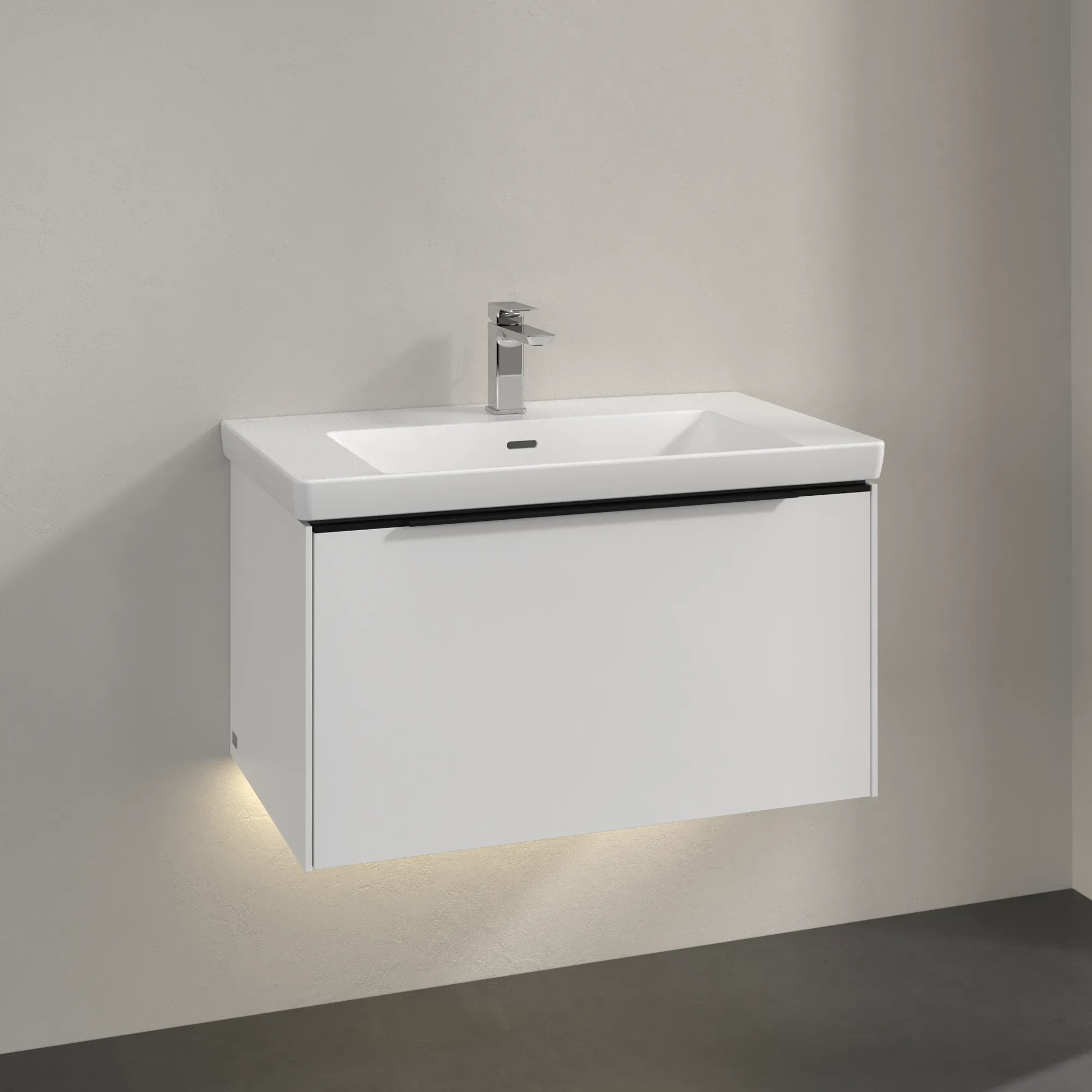 Villeroy & Boch Waschtischunterschrank „Subway 3.0“ für Schrankwaschtisch 772 × 429 × 478 mm Brilliant White, für Becken mittig