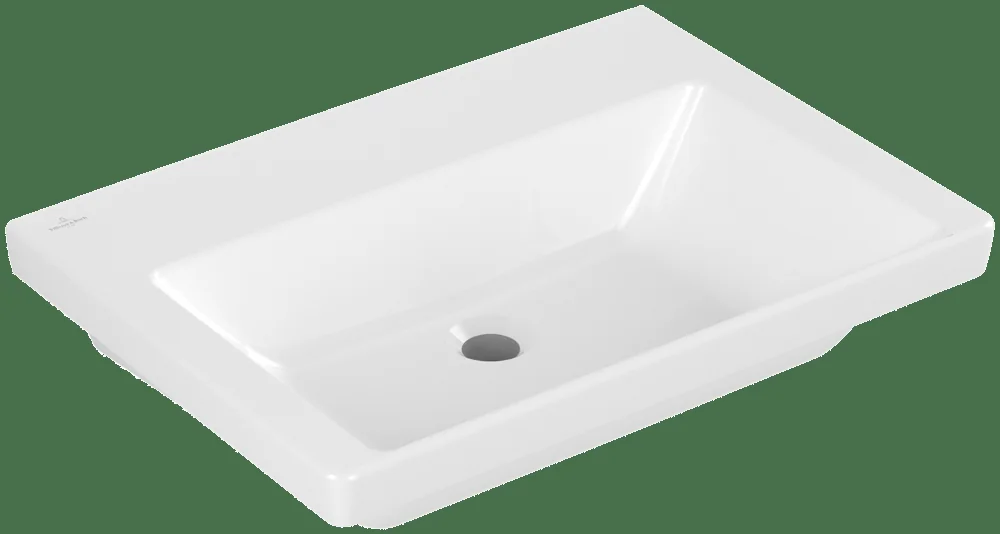 Villeroy & Boch Subway 3.0 Waschbecken, TitanCeram, 650 x 470 mm, Rechteck, ohne Überlauf, Weiß Alpin Villeroy & Boch Subway 3.0 Waschbecken, TitanCeram, 650 x 470 mm, Rechteck, ohne Überlauf, Weiß Alpin