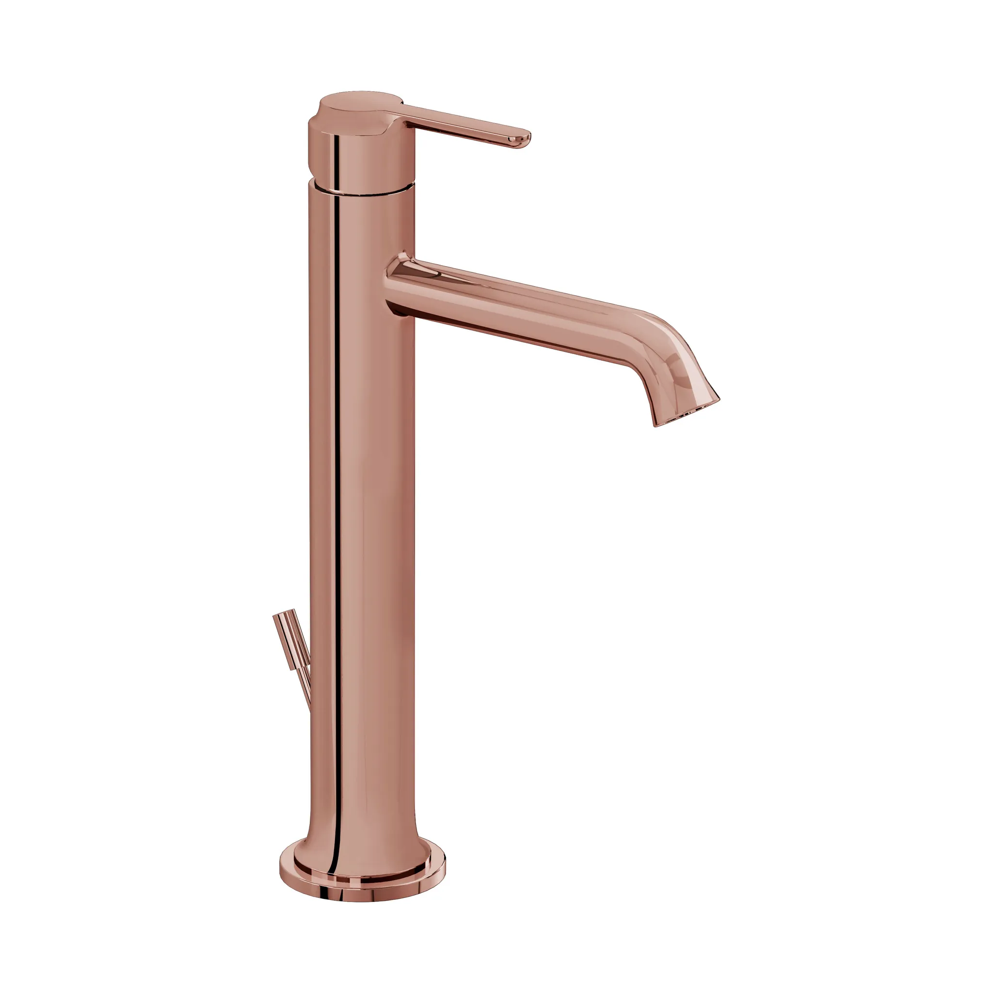 Origin Classic Einhebel-Waschtischmischer mit Ablaufgarnitur Einlochmontage Höhe 28 cm Kupfer Soft