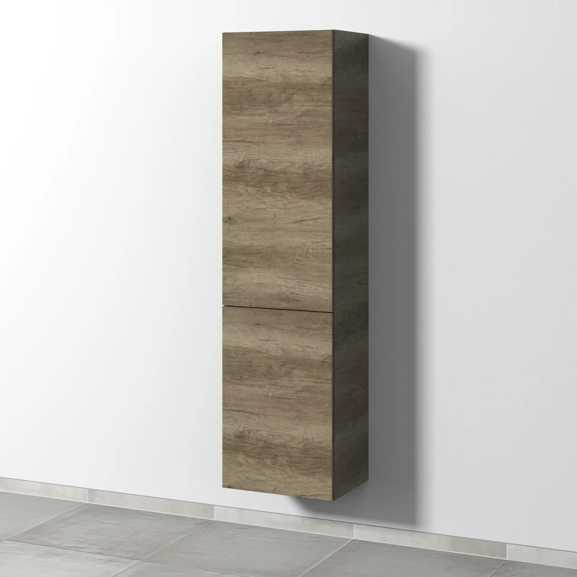 Sanipa Stauraumschrank „3way“ 450 × 1700 × 345 mm Anschlag links, in Eiche Nebraska, Anschlag links