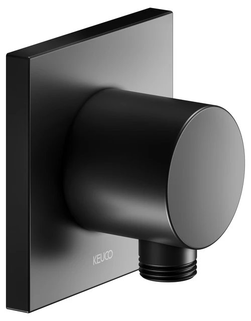 KEUCO IXMO Schlauchanschluss eckig schwarz matt KEUCO IXMO Schlauchanschluss eckig schwarz matt