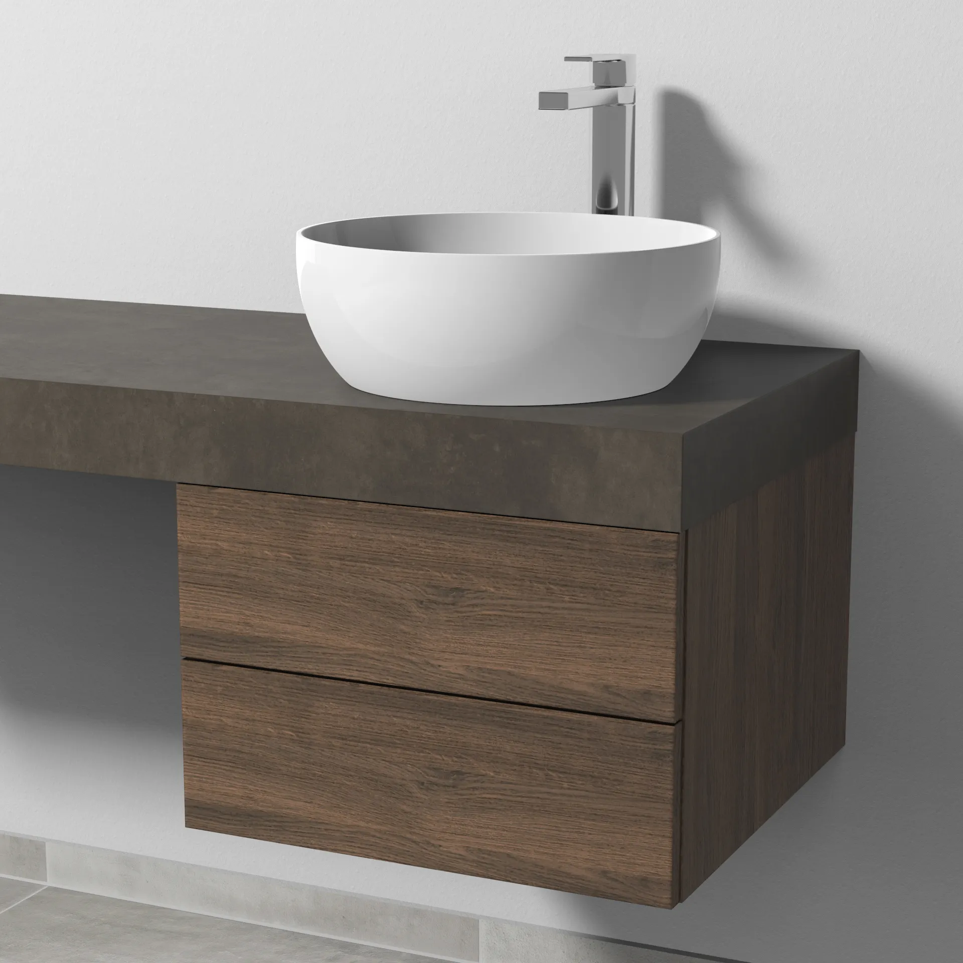 Sanipa Waschtischunterschrank „2morrow“ 500 × 340 × 520 mm in Eiche Arizona