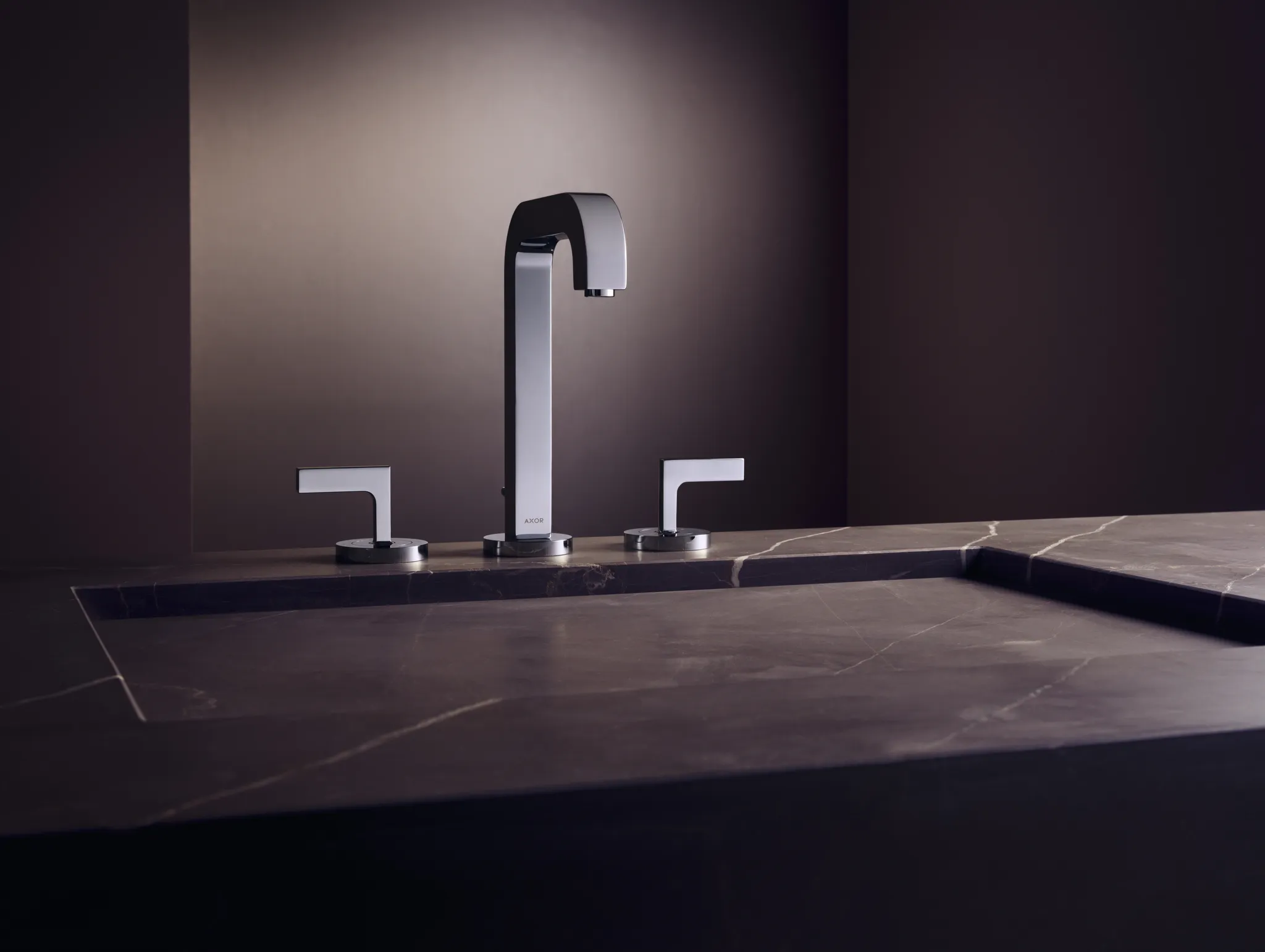 Hansgrohe AXOR Citterio 3-Loch Waschtischarmatur 170 Chrom, Hebelgriffen Hansgrohe AXOR Citterio 3-Loch Waschtischarmatur 170 Chrom, Hebelgriffen