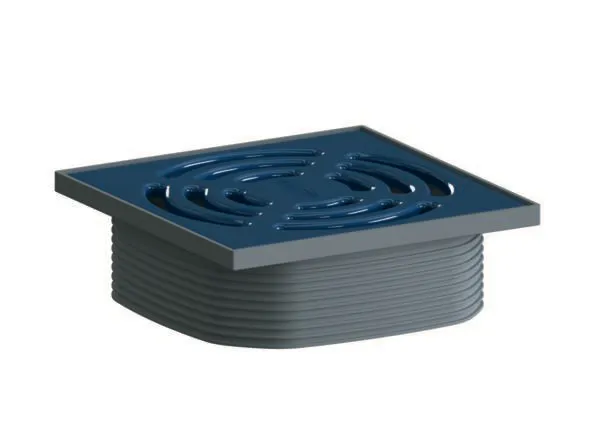 Aufsatz DallDrain Pure, ultramarinblau, 120 x 120 mm