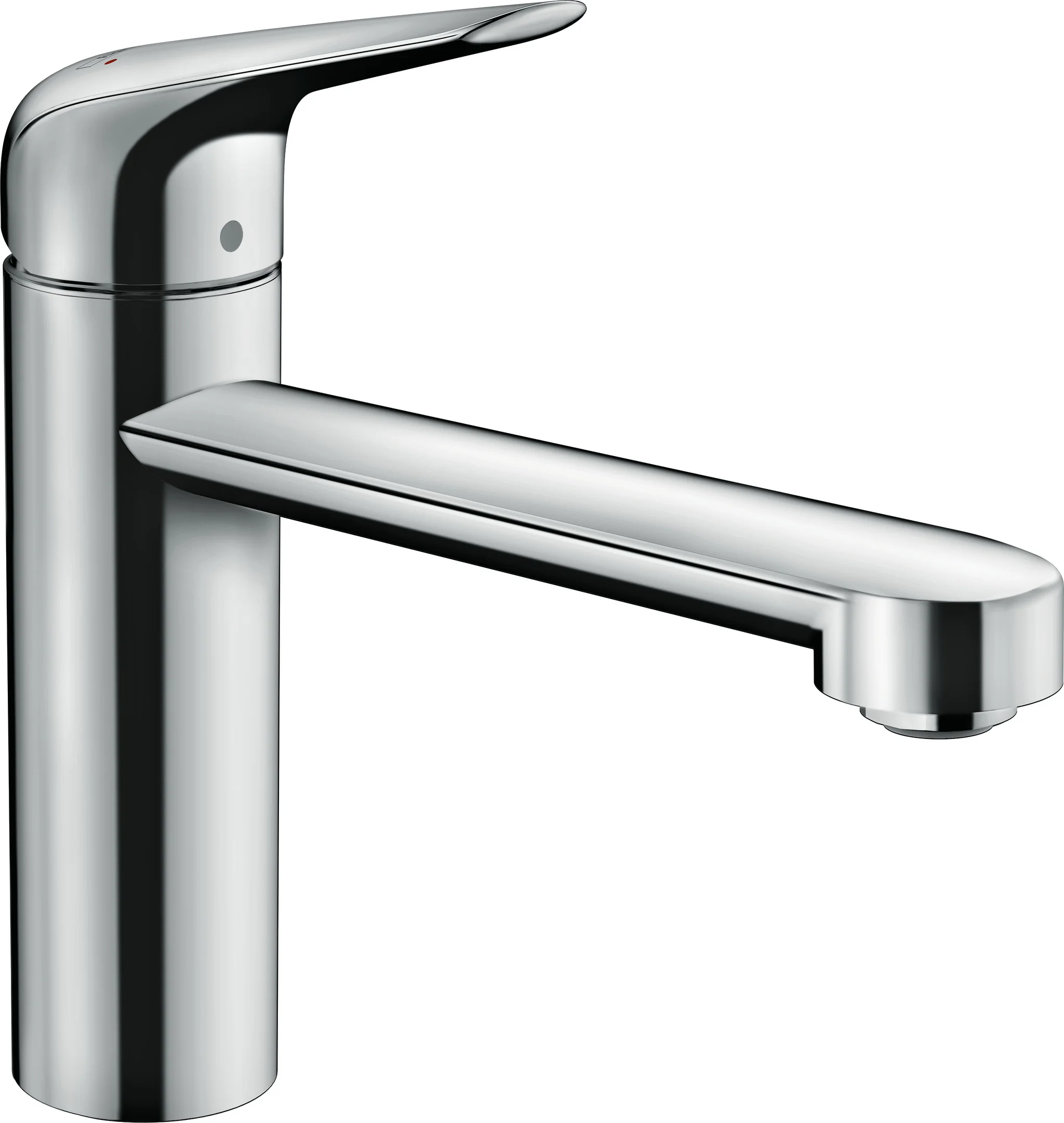 Hansgrohe Focus M42 Eco Einhebel-Küchenmischer 120, CoolStart, EcoSelection, Chrom, 360° Schwenkbereich, 12 l/min Durchfluss, Temperaturbegrenzung einstellbar