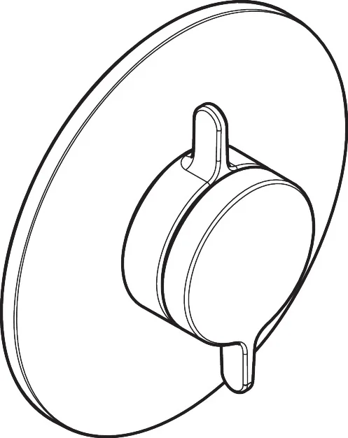 Hansgrohe AXOR One Mischer Unterputz, Chrom, 1 Verbraucher, flache Rosette, max. Durchflussmenge 29,5 l/min bei 3 bar, Geräuschgruppe I, Durchflussklasse B