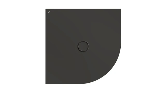 Bette viertelkreis Duschwanne „BetteFloor Corner“ 900 × 900 mm mit BetteAntirutsch Pro, ohne Oberflächenveredelung, ohne Wannenträger, in Anthracite