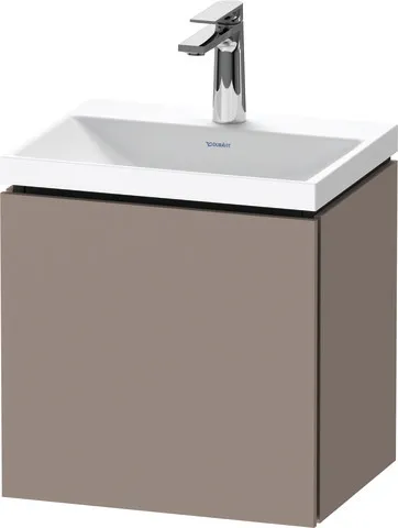 Duravit Möbelset c-shaped Set wandhängend wandhängend „L-Cube“ 45 × 48 × 35 cm Basalt Matt