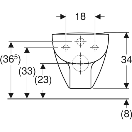 Wand-Tiefspül-WC Compact „Renova Compact Square“ in weiß alpin Wand-Tiefspül-WC Compact „Renova Compact Square“ in weiß alpin