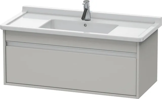 Duravit Waschtischunterschrank wandhängend „Ketho“ 100 × 41 × 45,5 cm Betongrau Matt