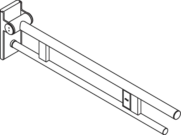 HEWI Stützklappgriff „System 900“ HEWI Stützklappgriff „System 900“