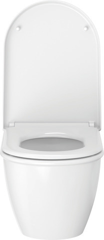 WC-Sitz mit Absenkautomatik Scharniere edelstahl, lang, weiß