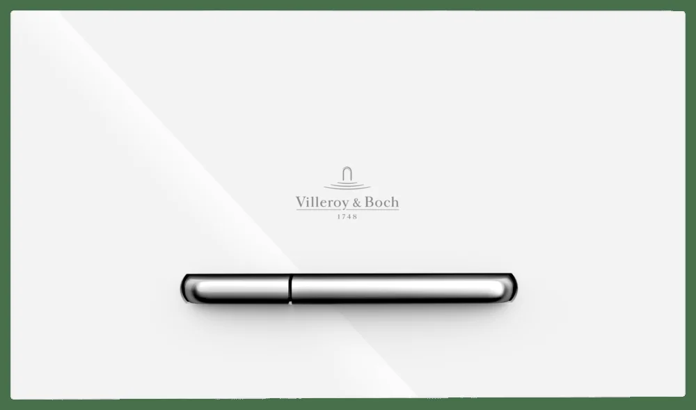 Villeroy & Boch ViConnect WC-Betätigungsplatte 922180, Weiß, 127 x 80 x 253 mm