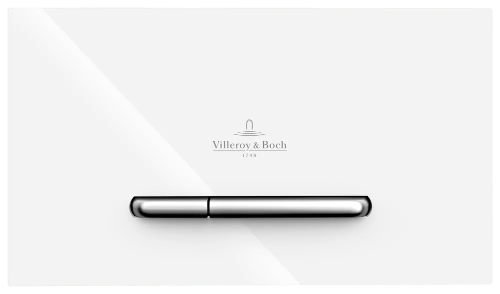 Villeroy & Boch ViConnect WC-Betätigungsplatte 300S, White Matt
