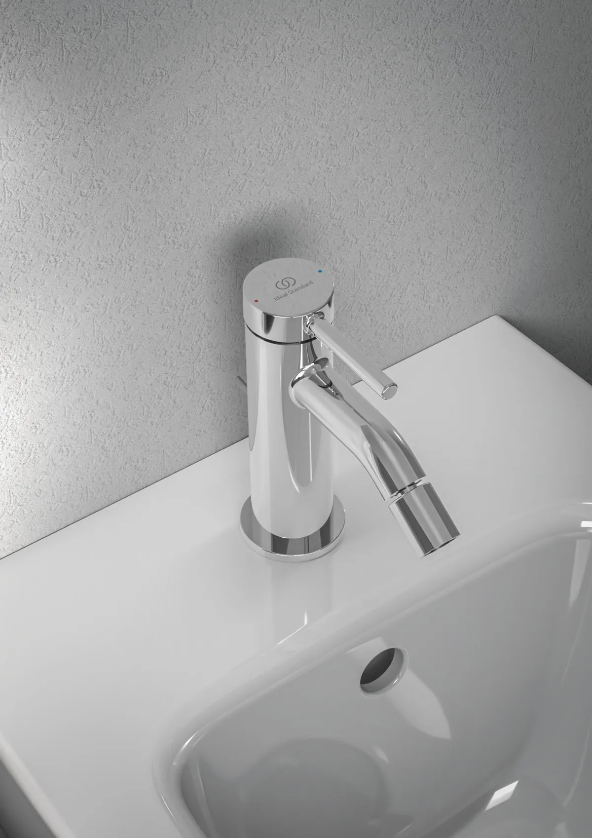 Ideal Standard Bidetarmatur Ceraline Nuovo Ausladung 105mm mit Ablaufgarnitur Chrom Ideal Standard Bidetarmatur Ceraline Nuovo Ausladung 105mm mit Ablaufgarnitur Chrom