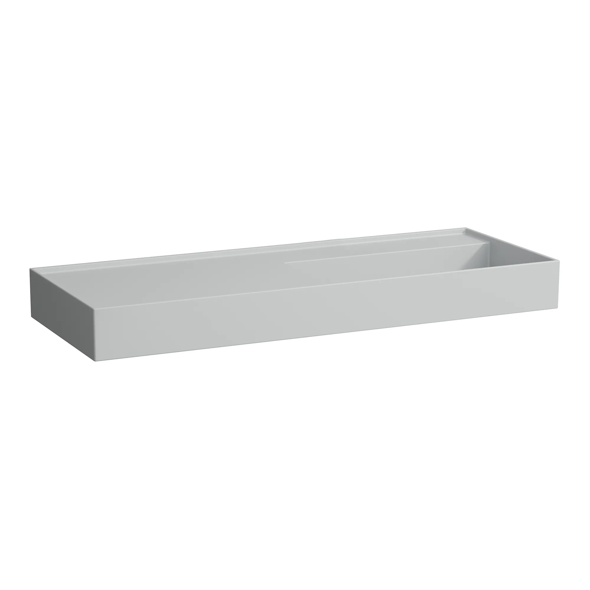 Waschtisch Kartell • 460x1200x150 1 Hahnloch ohne Überlauf versteckter Ablauf Ablage links weiß