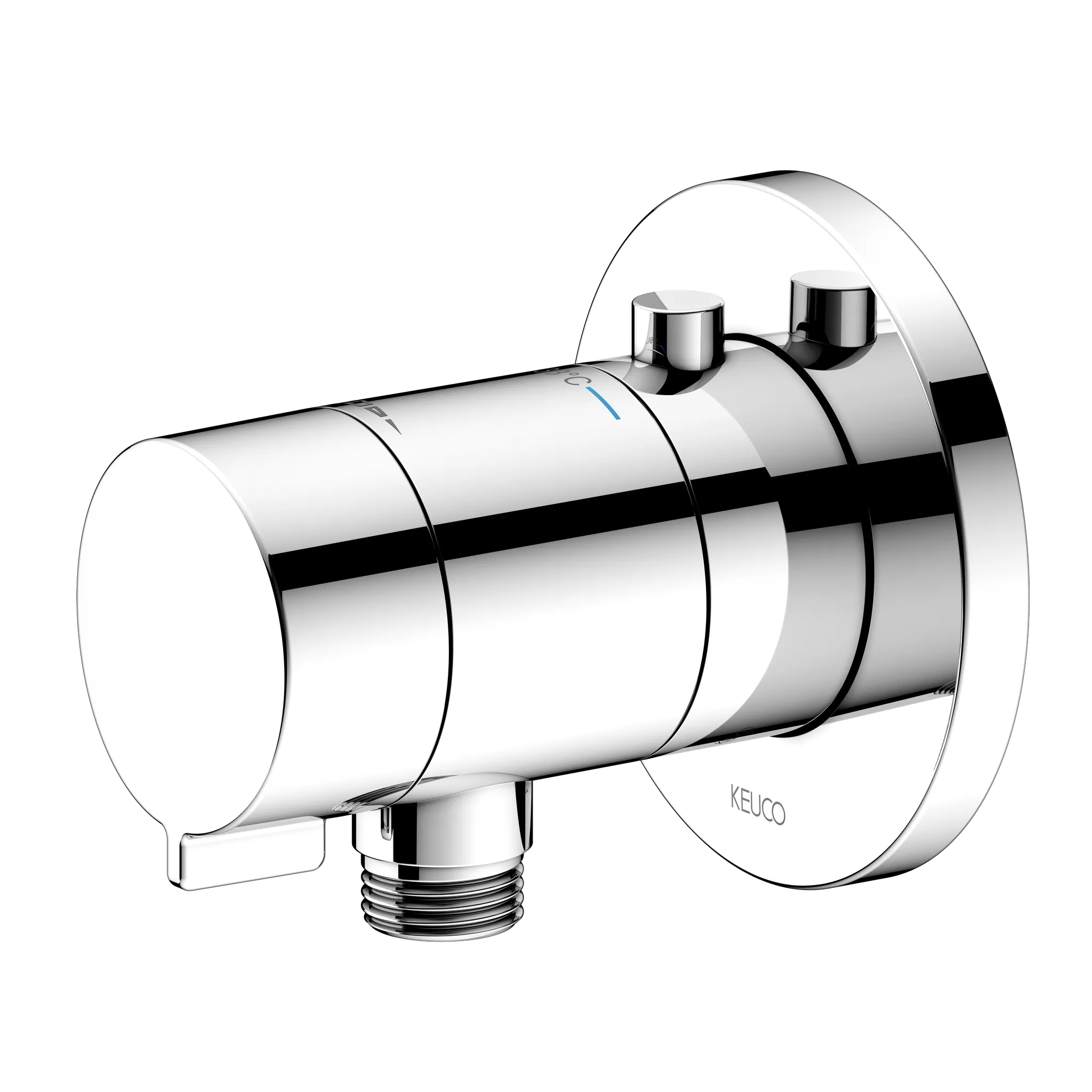IXMO 59554010001 IXMO_solo Thermostat mit Schlauchanschluß rund verchromt