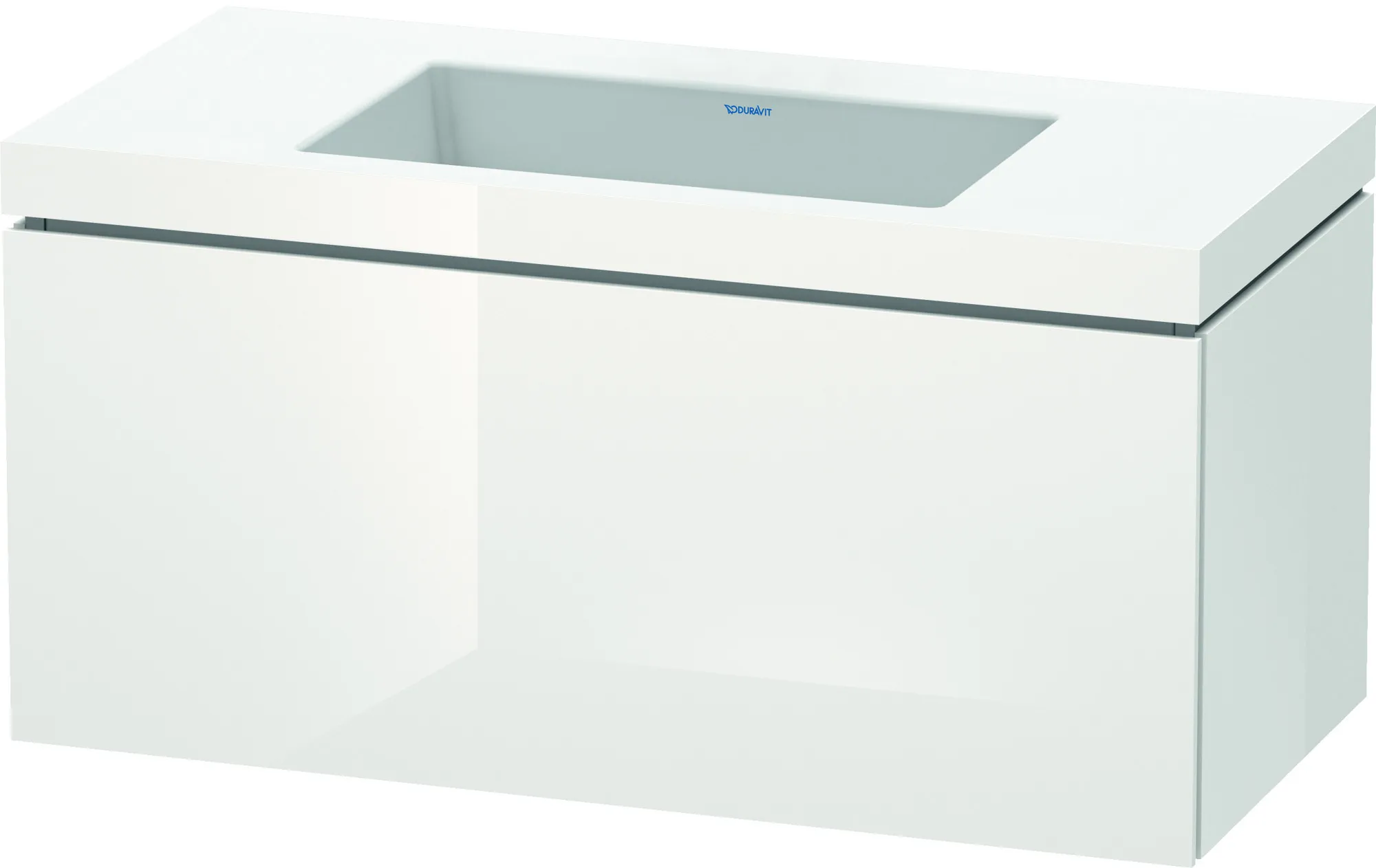 Duravit Möbelset c-shaped Set wandhängend wandhängend „L-Cube“ 100 × 50 × 48 cm Weiß Hochglanz Duravit Möbelset c-shaped Set wandhängend wandhängend „L-Cube“ 100 × 50 × 48 cm Weiß Hochglanz