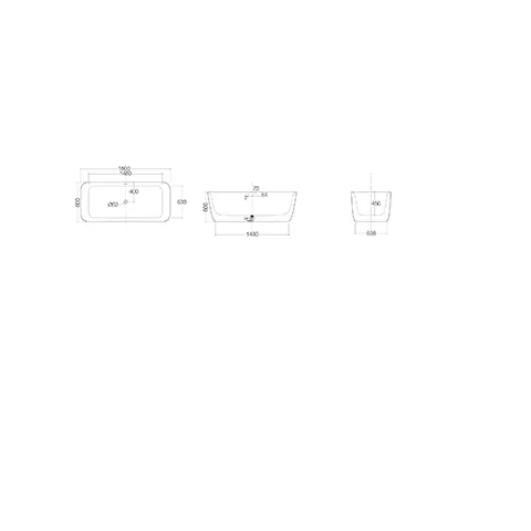 Kludi Kludi-ELIN Badewanne 180 x 80 H 60 cm, Eckig, Ablauf&, Metallfüße, Mattweiß Kludi Kludi-ELIN Badewanne 180 x 80 H 60 cm, Eckig, Ablauf&, Metallfüße, Mattweiß