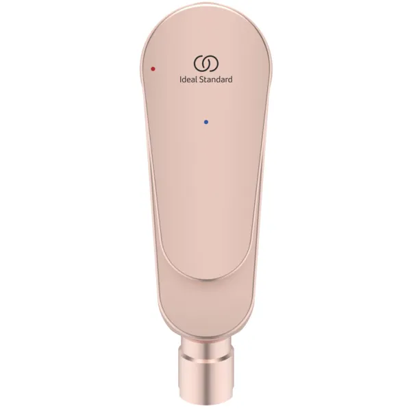 Ideal Standard Bidetarmatur Alu+ Ausladung 115mm BlueStart mit Ablaufgarnitur Rose