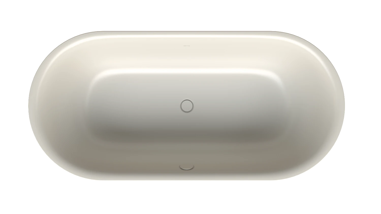 Bette oval Badewanne „BetteLux Oval Silhouette“ 190 × 90 cm in Flax