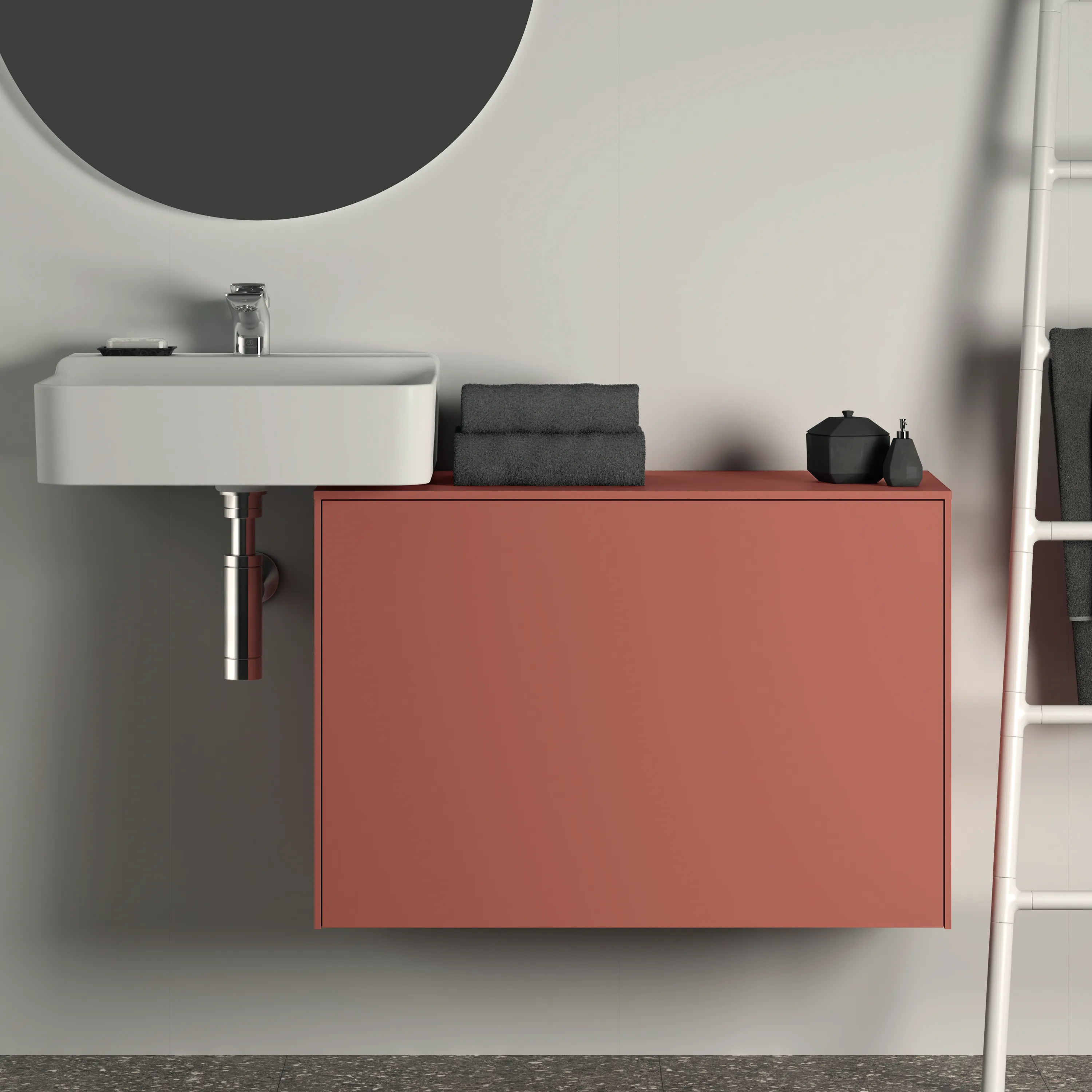 Ideal Standard Waschtischunterschrank „Conca“ 80,2 × 55 × 37,3 cm Sunset matt lackiert Ideal Standard Waschtischunterschrank „Conca“ 80,2 × 55 × 37,3 cm Sunset matt lackiert