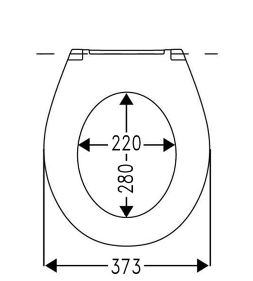 Badundu WC-Sitz mit Absenkautomatik 43,5 × 37 cm ,, Soft Closing