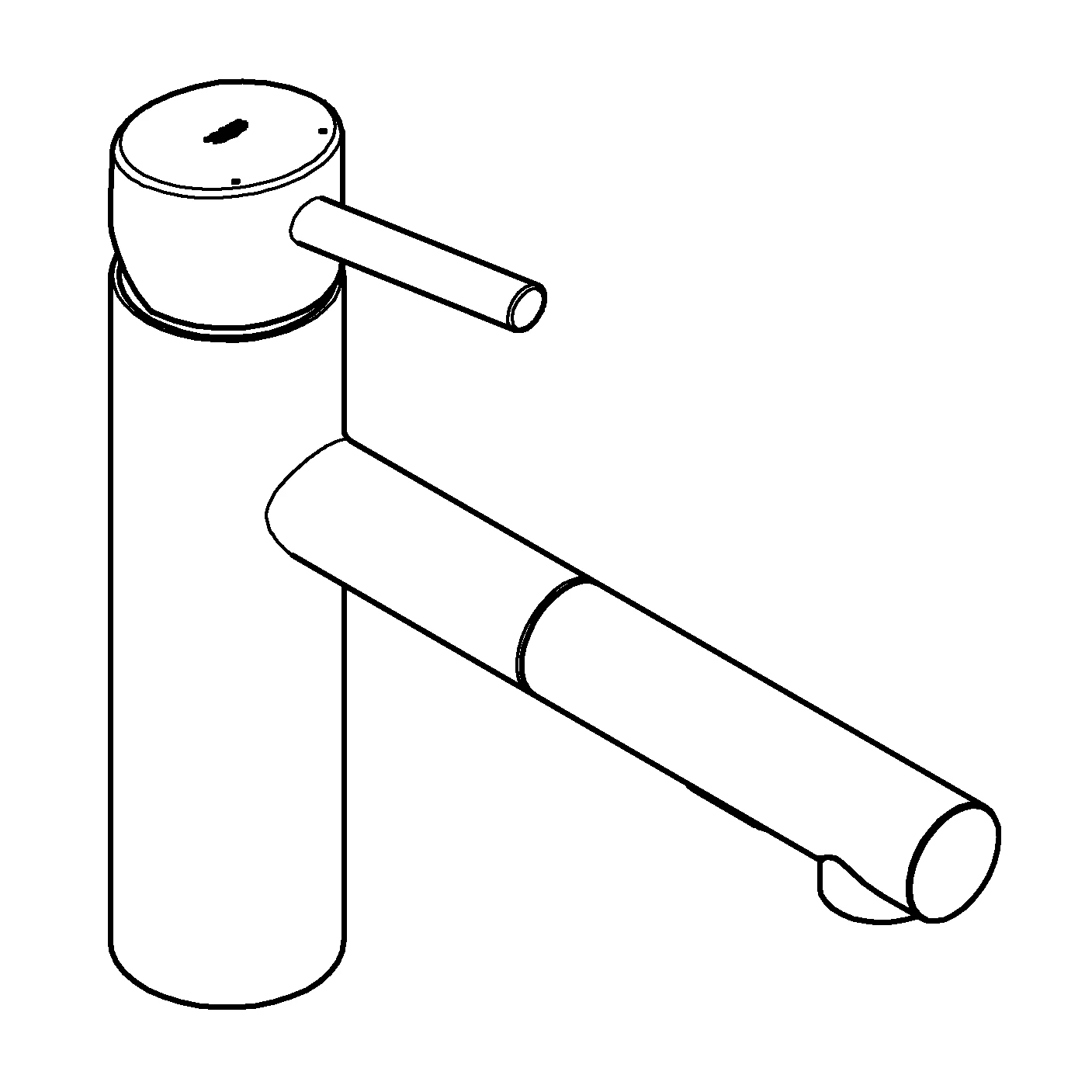 Einhand-Spültischbatterie Concetto 30273_1, mittelhoher Auslauf, Einlochmontage, herausziehbare Dual Spülbrause, chrom