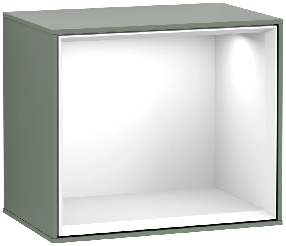 Villeroy & Boch Regalmodul Finion F580GF, 418x356x270mm, Olive Matt Lacquer mit Beleuchtung Villeroy & Boch Regalmodul Finion F580GF, 418x356x270mm, Olive Matt Lacquer mit Beleuchtung