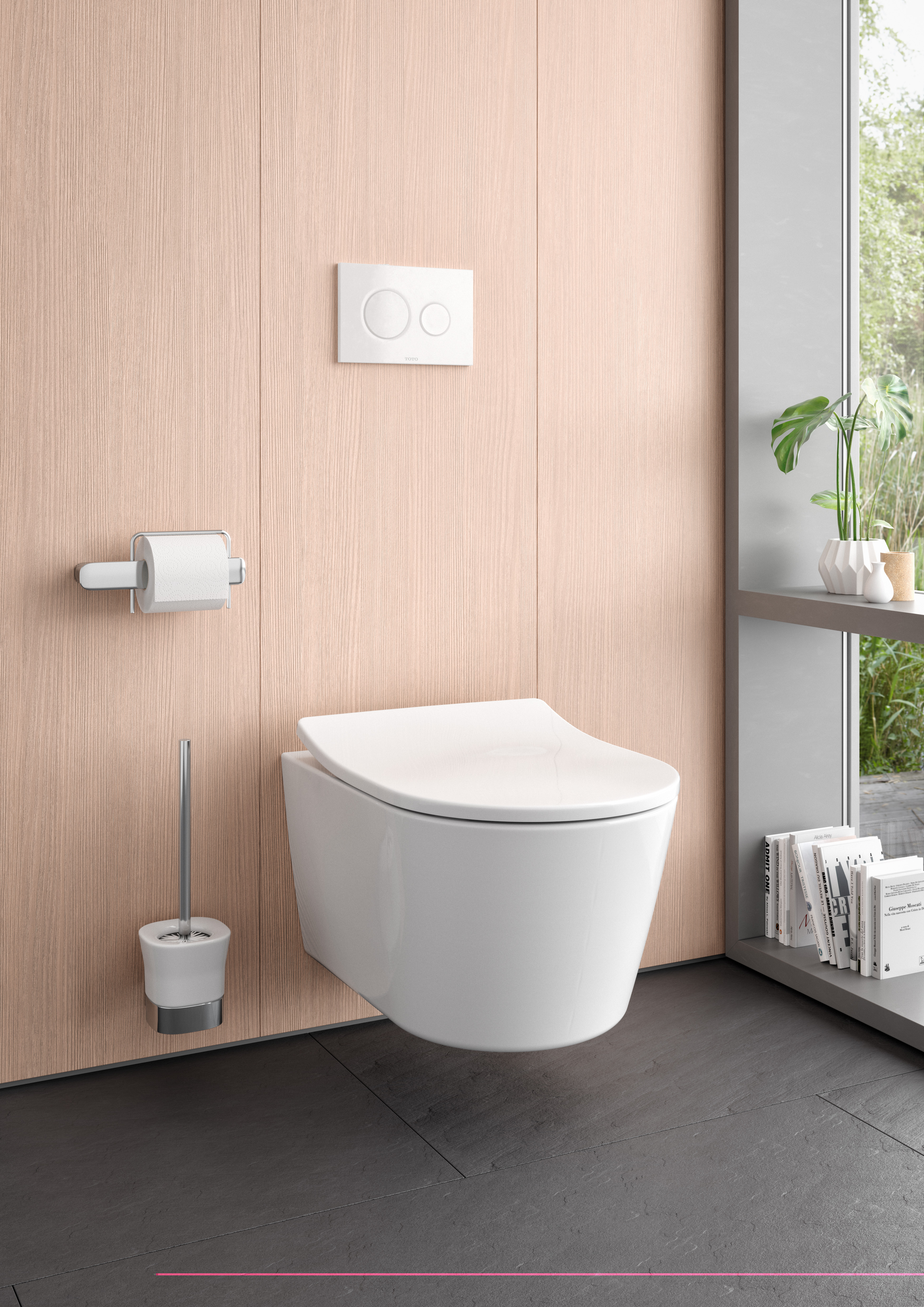 Toto Wand-Tiefspül-WC randlos „RP“ 380 × 335 × 540 mm in weiß Toto Wand-Tiefspül-WC randlos „RP“ 380 × 335 × 540 mm in weiß