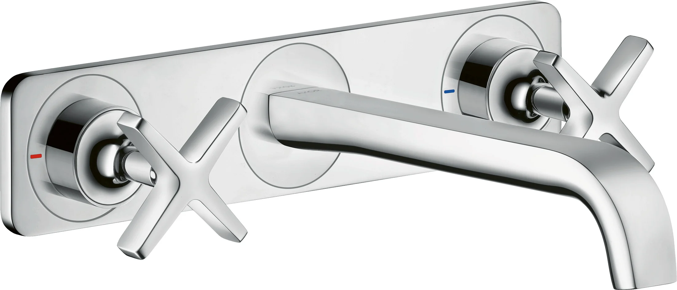 Hansgrohe AXOR Citterio E 3-Loch Waschtischarmatur Unterputz Wandmontage Chrom Ausladung 220 mm Kreuzgriff Laminarstrahl 5 l/min Keramikventile 180° Durchlauferhitzer geeignet unverschließbare Ablaufgarnitur DN15 Hansgrohe AXOR Citterio E 3-Loch Waschtischarmatur Unterputz Wandmontage Chrom Ausladung 220 mm Kreuzgriff Laminarstrahl 5 l/min Keramikventile 180° Durchlauferhitzer geeignet unverschließbare Ablaufgarnitur DN15