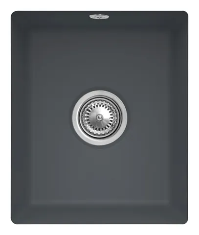 Villeroy & Boch Unterbau-Küchenspülbecken „Subway“ 45 SU 375 × 440 × 214 mm, für Becken mittig in Graphite Villeroy & Boch Unterbau-Küchenspülbecken „Subway“ 45 SU 375 × 440 × 214 mm, für Becken mittig in Graphite