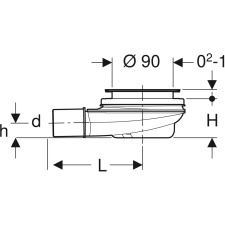Geberit Duschwannenablauf Modell 150582211
