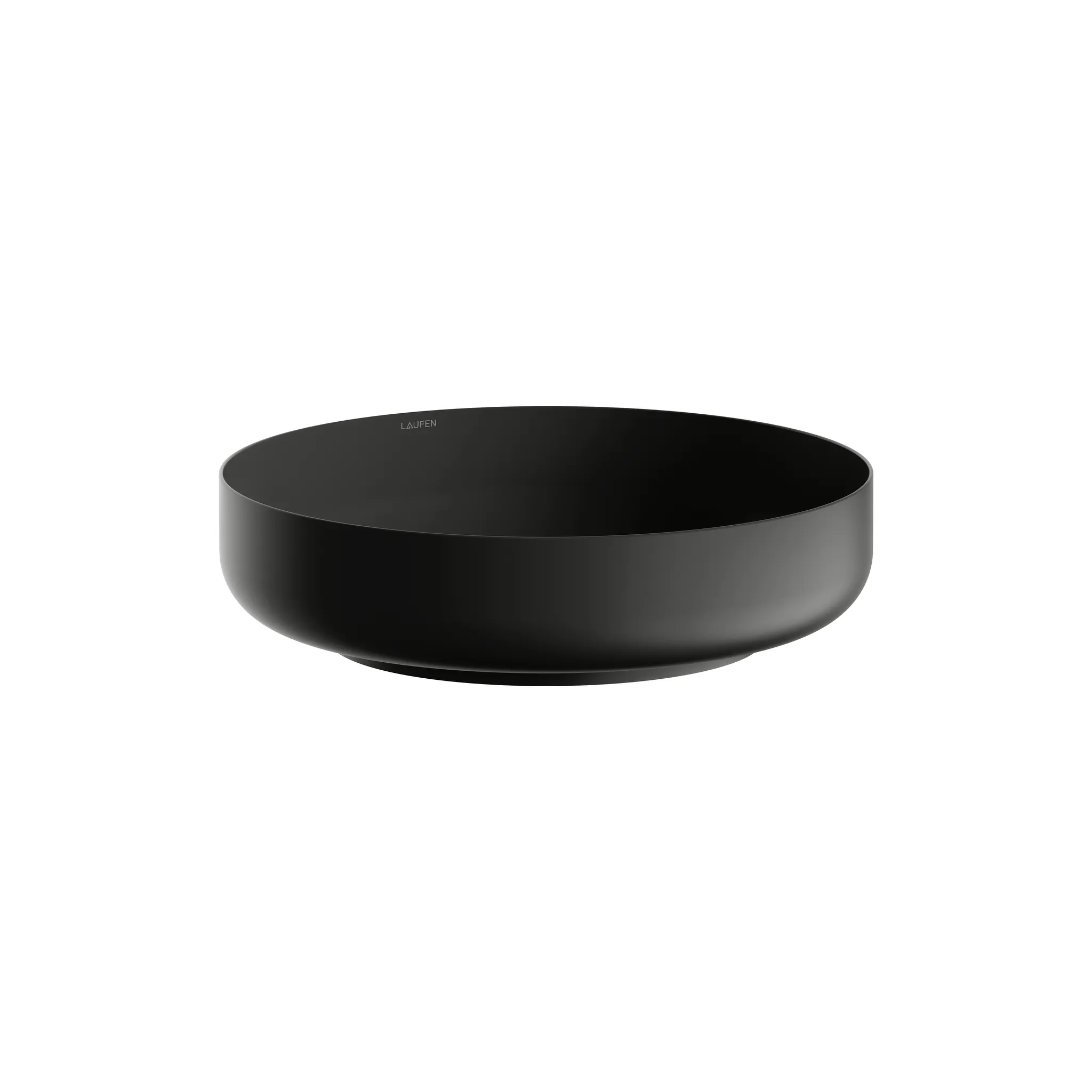 Laufen Waschtisch-Schale SONDO Aufsatz rund 450 x 450 x 119 mm in schwarz matt